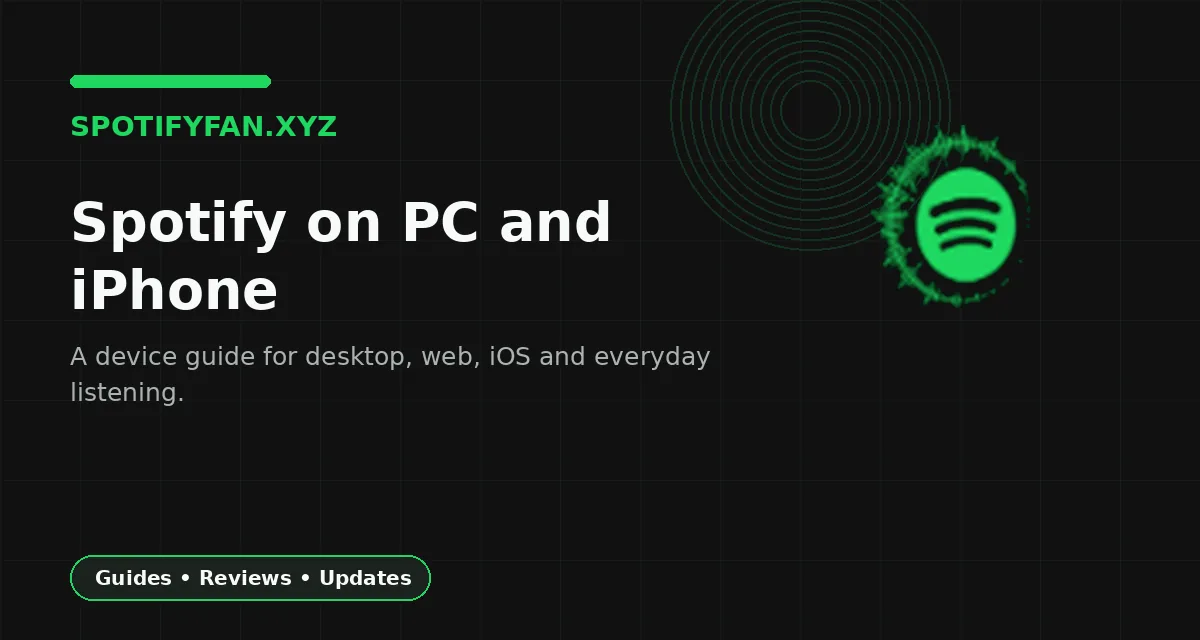 Spotify Premium on PC and iPhone
